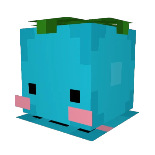 illper Minecraft avatar head, 3D render