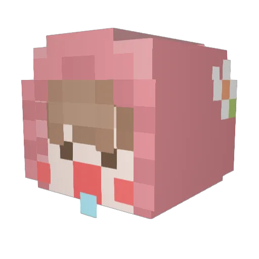 illsang_ Minecraft avatar head, 3D render