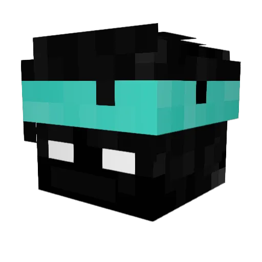 illu_minati Minecraft avatar head, 3D render