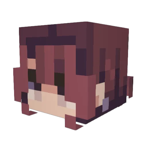 illuminaro Minecraft avatar head, 3D render