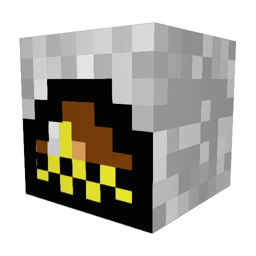 illuminations_1 Minecraft avatar head, 3D render