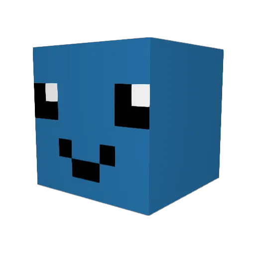 illus1v33 Minecraft avatar head, 3D render