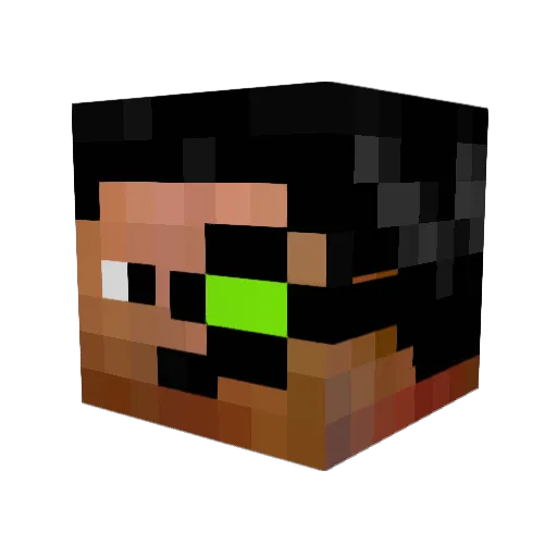 illusion58 Minecraft avatar head, 3D render