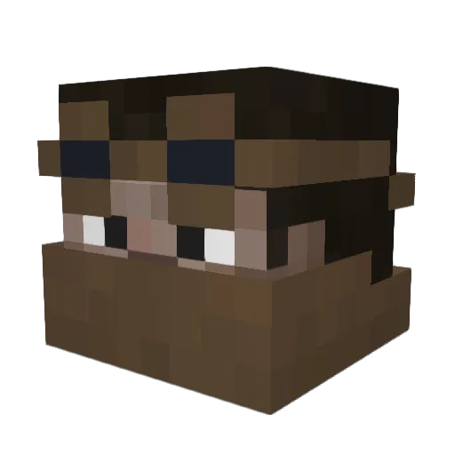 illusion_man Minecraft avatar head, 3D render