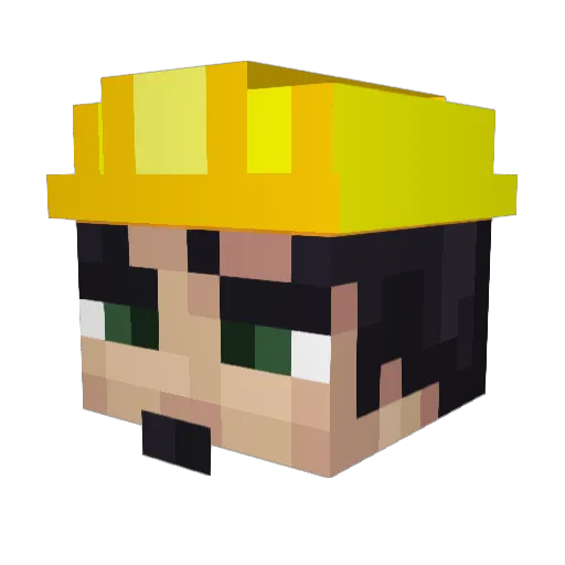 illustre_Loco976 Minecraft avatar head, 3D render