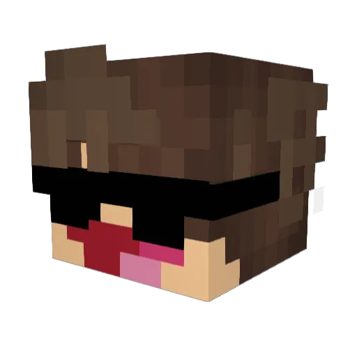 illyyz Minecraft avatar head, 3D render