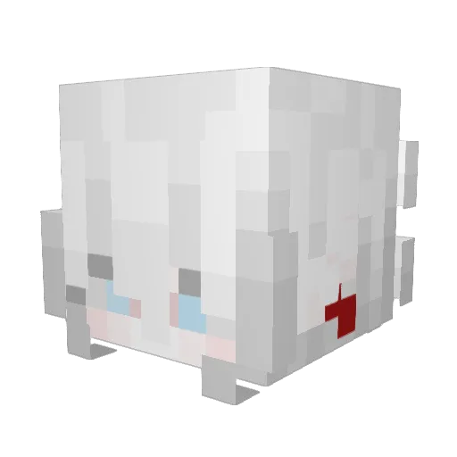 ilmarele Minecraft avatar head, 3D render