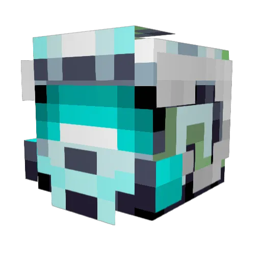 ilnat Minecraft avatar head, 3D render