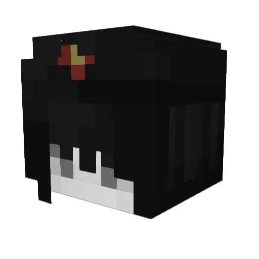 ilocol Minecraft avatar head, 3D render