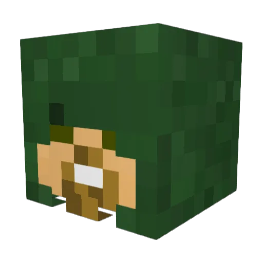 ilodapro Minecraft avatar head, 3D render