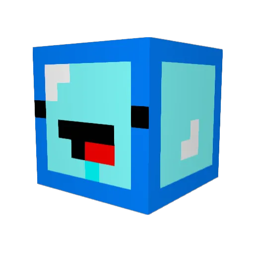 ilokolo Minecraft avatar head, 3D render