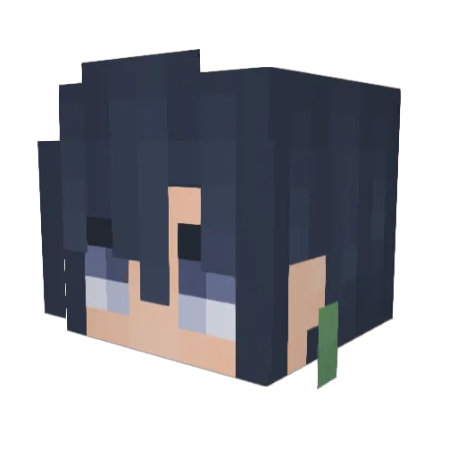 ilolys Minecraft avatar head, 3D render