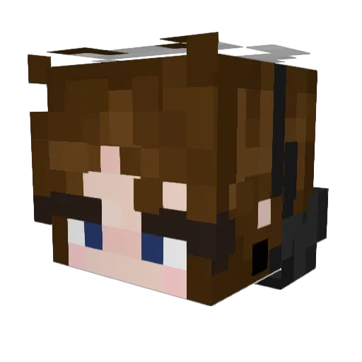 ilomiloDawn Minecraft avatar head, 3D render