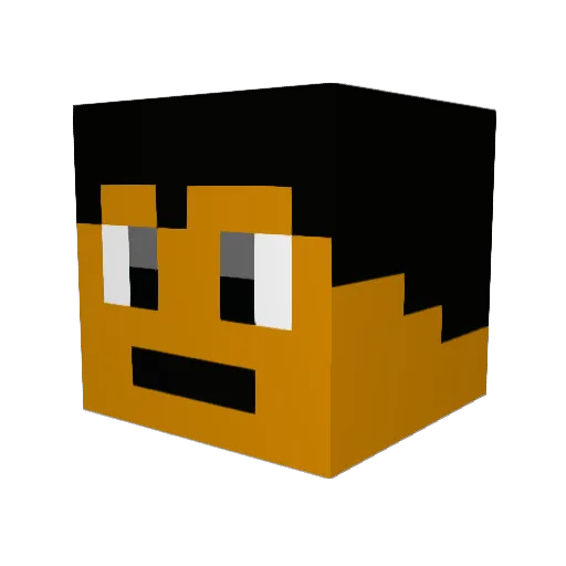ilomilos Minecraft avatar head, 3D render