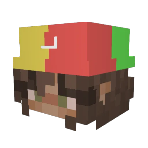 iloonatic Minecraft avatar head, 3D render