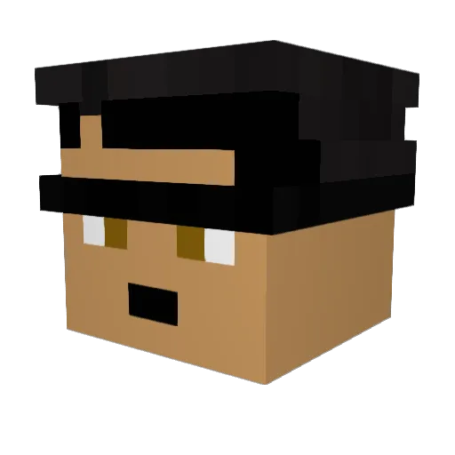 ilosman Minecraft avatar head, 3D render