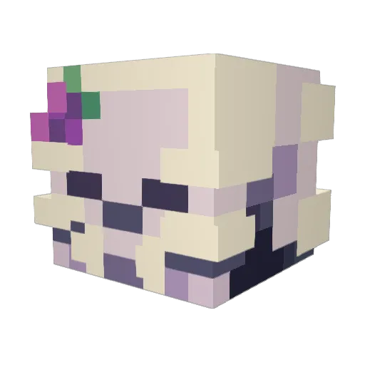 ilove2farm Minecraft avatar head, 3D render