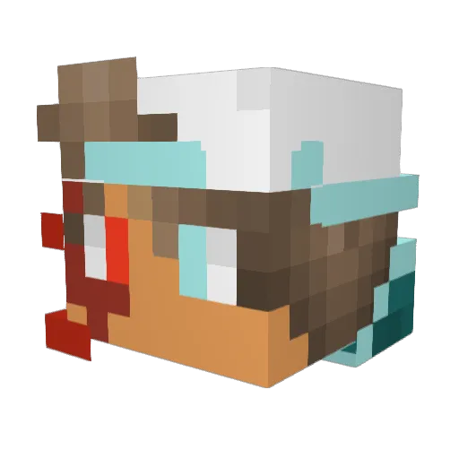 ilove2rock54 Minecraft avatar head, 3D render