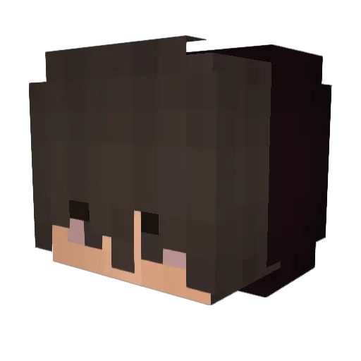iloveKanade Minecraft avatar head, 3D render