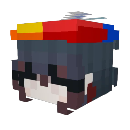iloveblade Minecraft avatar head, 3D render