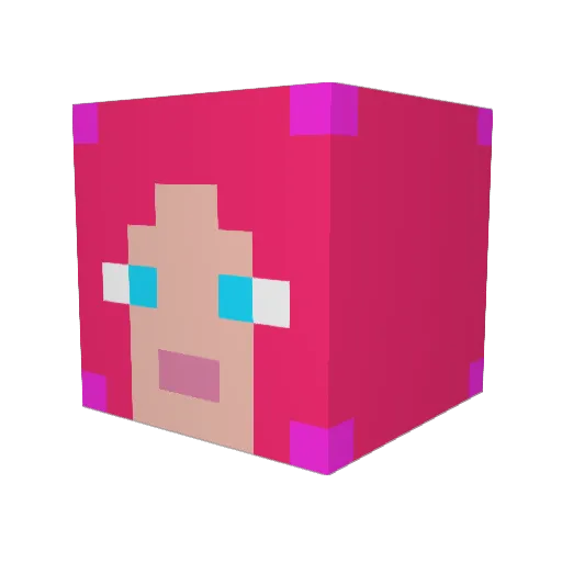 ilovecatnip Minecraft avatar head, 3D render