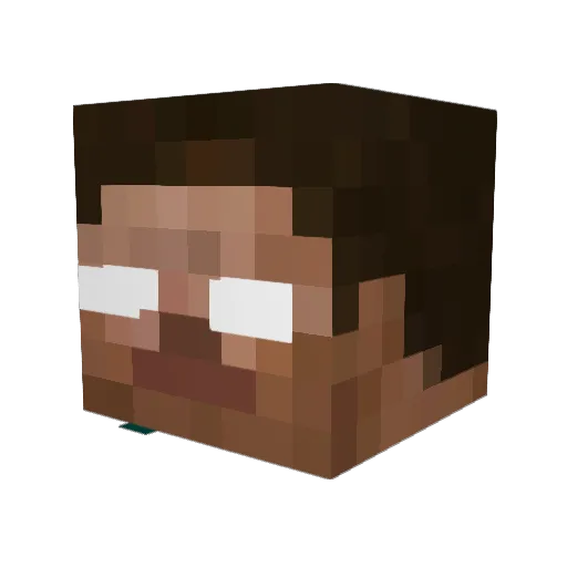 ilovechew Minecraft avatar head, 3D render
