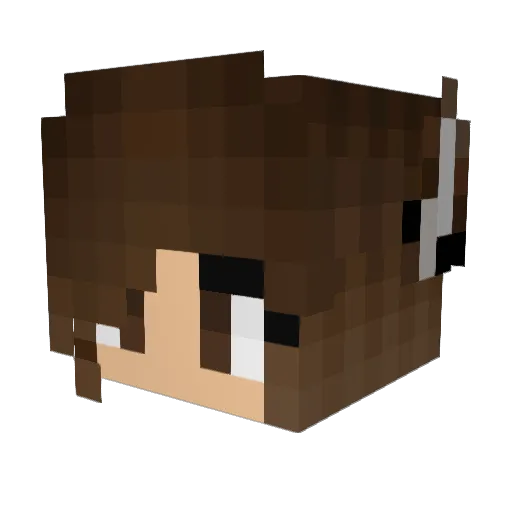 ilovecutethings Minecraft avatar head, 3D render