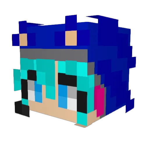 iloveducks32 Minecraft avatar head, 3D render