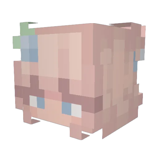 iloveeblair Minecraft avatar head, 3D render