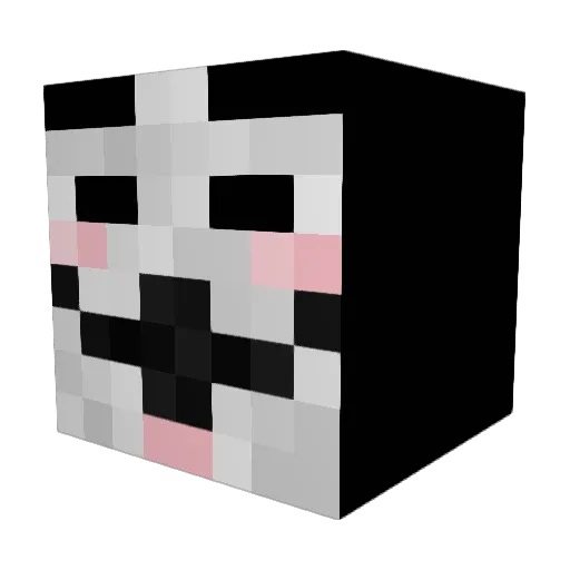 ilovegladio Minecraft avatar head, 3D render