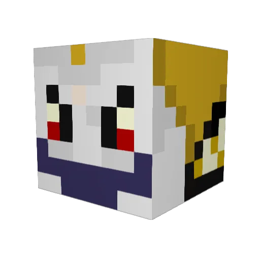 ilovegreg Minecraft avatar head, 3D render