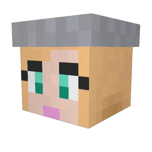 iloveherbs Minecraft avatar head, 3D render