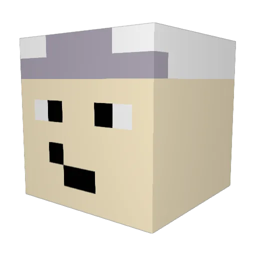 iloveilon12 Minecraft avatar head, 3D render