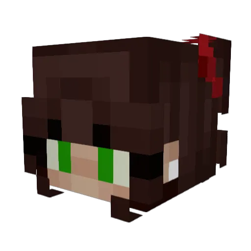 ilovekaagaroo Minecraft avatar head, 3D render