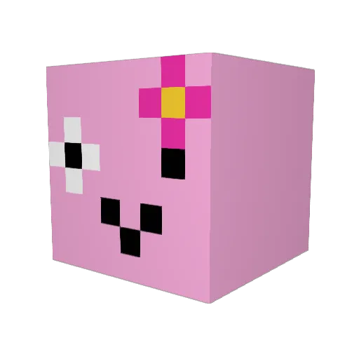 iloveliayase Minecraft avatar head, 3D render