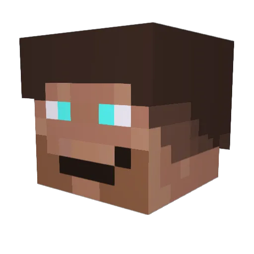 iloveminer67 Minecraft avatar head, 3D render