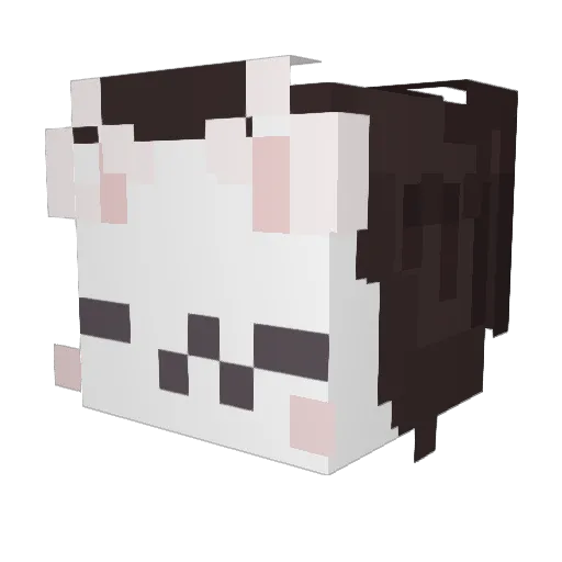 ilovenyse Minecraft avatar head, 3D render