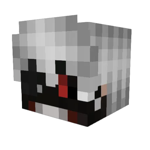 iloveoptic Minecraft avatar head, 3D render