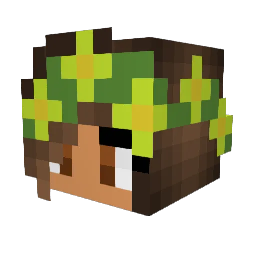 ilovepie80 Minecraft avatar head, 3D render