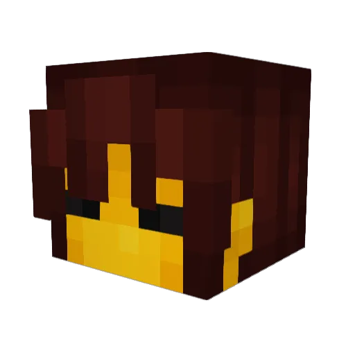 ilovepixelmon Minecraft avatar head, 3D render