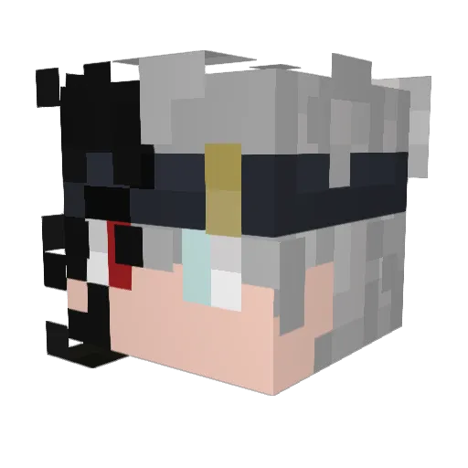 ilovepoft2 Minecraft avatar head, 3D render