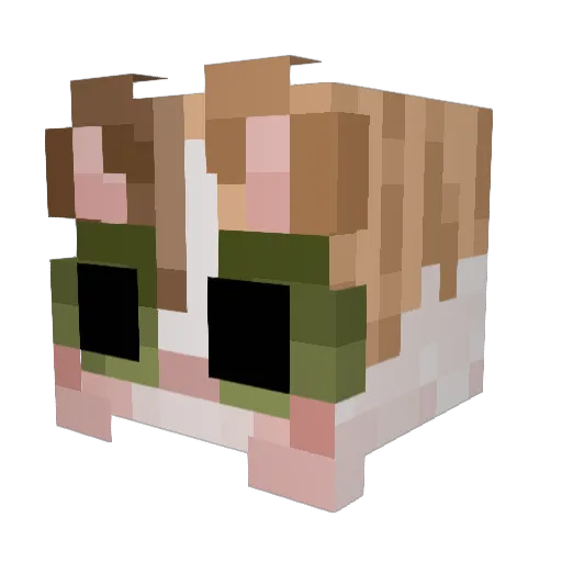 iloveproton Minecraft avatar head, 3D render