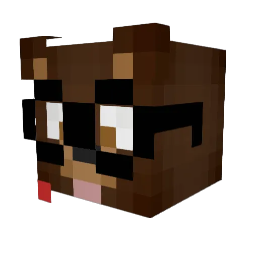 ilovesugarcane Minecraft avatar head, 3D render