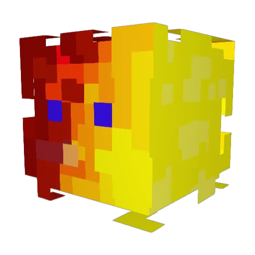 ilovetoothpaste Minecraft avatar head, 3D render