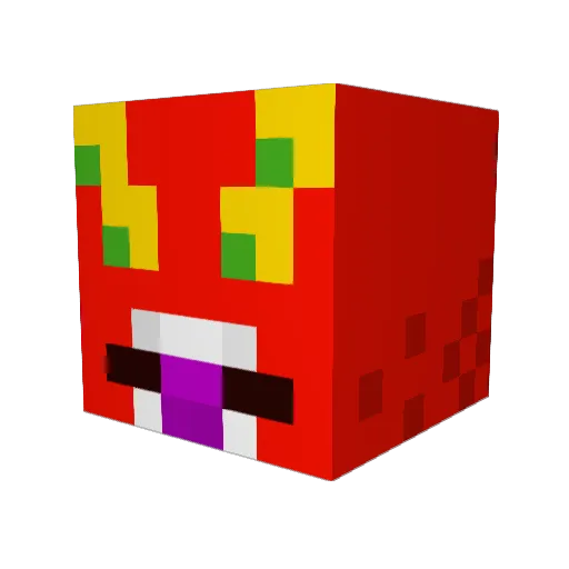 iloveunicrons666 Minecraft avatar head, 3D render