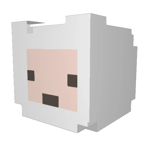 iloveviv Minecraft avatar head, 3D render