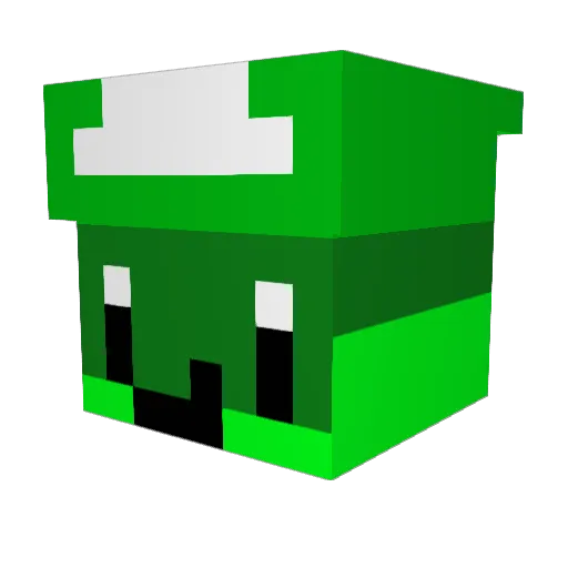 ilovewaffles132 Minecraft avatar head, 3D render