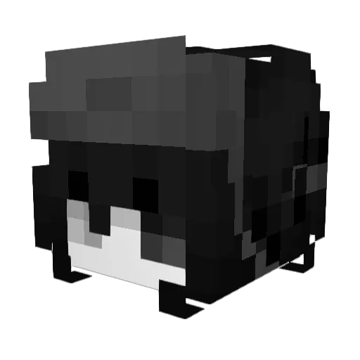 ilqe Minecraft avatar head, 3D render
