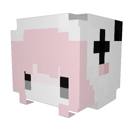 ilsmu Minecraft avatar head, 3D render
