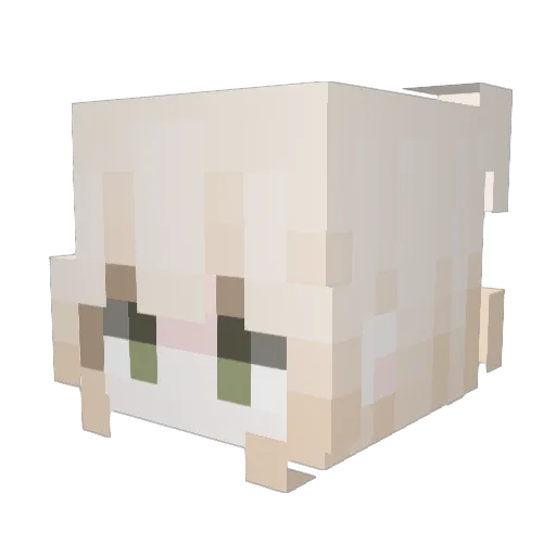 iltaa Minecraft avatar head, 3D render